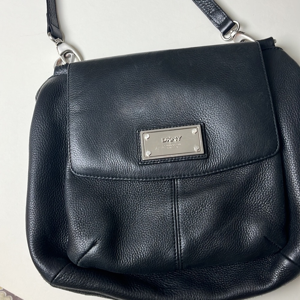 DKNY Black leather large bag - Picture 3 of 11